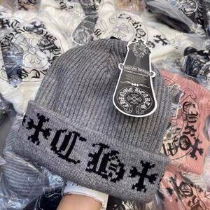 NWT Chrome Hearts Grey Knit Winter Hat